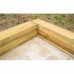 Rustieke biels geïmpregneerd grenen 12x22x260 cm